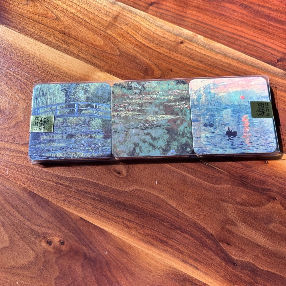 Monet Art Coasters Set